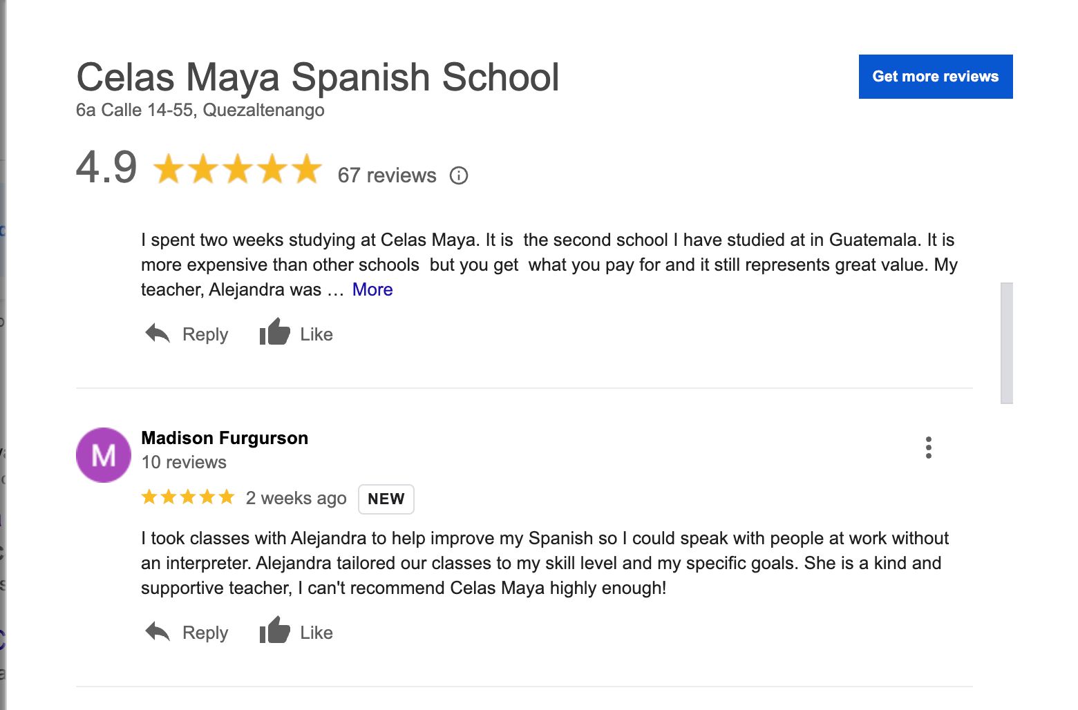Spanish schools in Guatemala image celas maya web