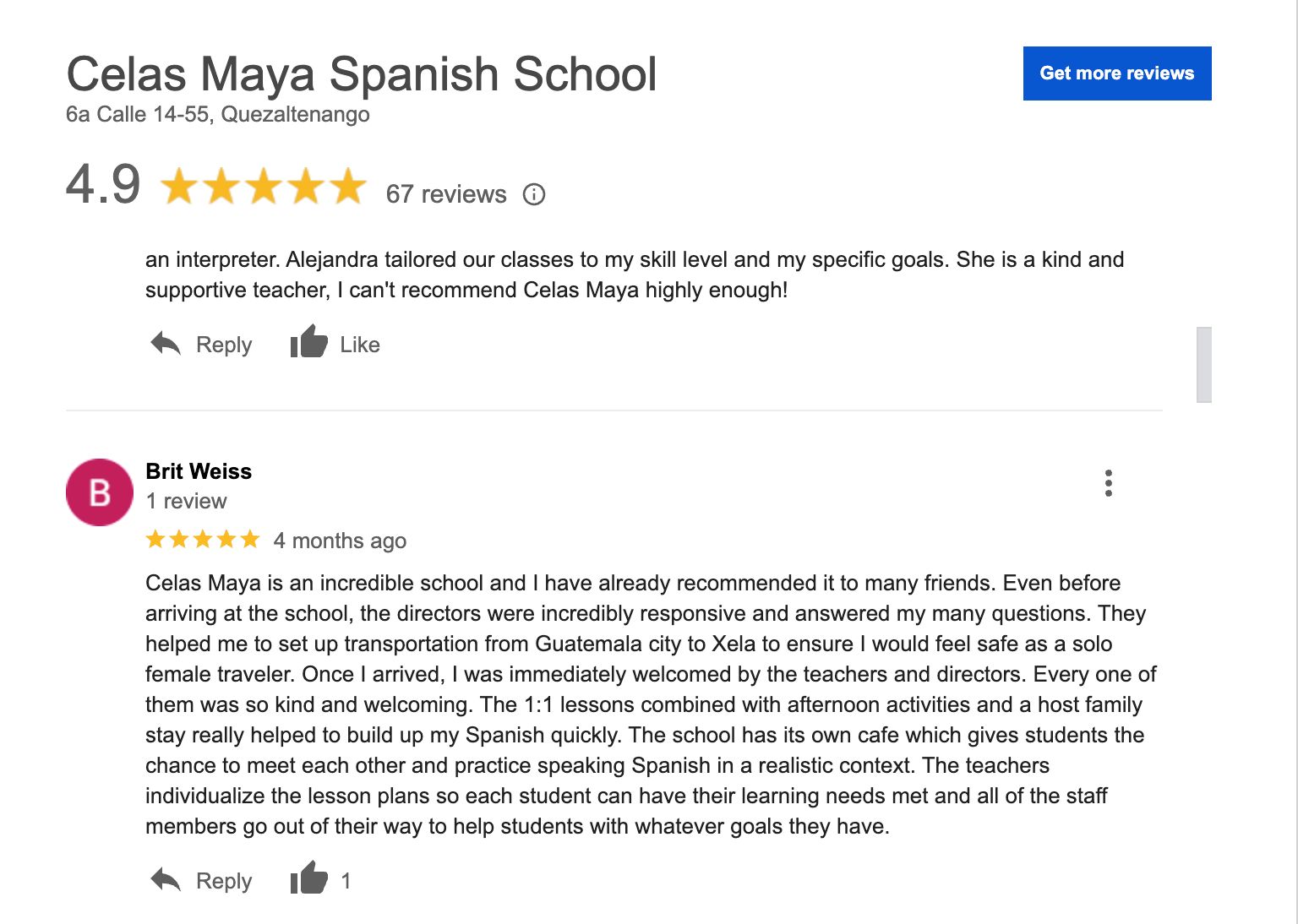 Spanish schools in Guatemala image celas maya web